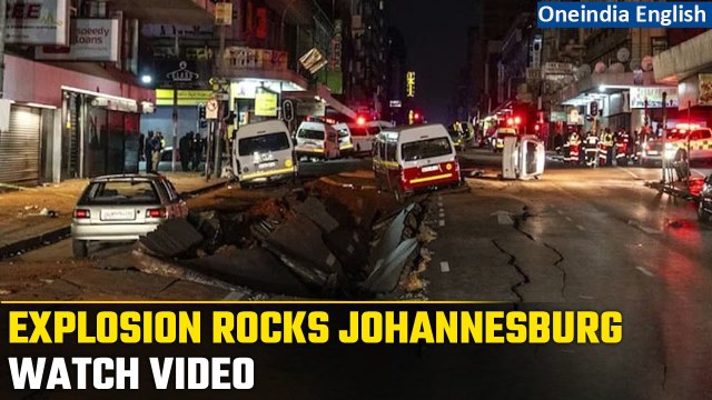 Johannesburg Explosion: Suspected gas explosion rips open roads, 48 injured | Oneindia News