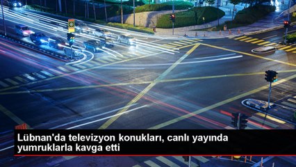 Lübnan'da televizyon programında çıkan tartışma kavgaya dönüştü