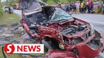 Man and son killed in head-on collision on Gua Musang-Jeli road