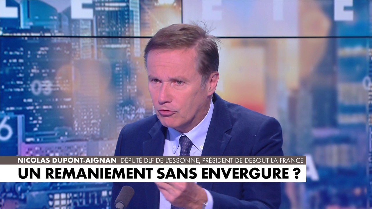 Nicolas Dupont-Aignan : «Il n’a plus rien à dire aux Français, il ne donne pas de cap à la nation»
