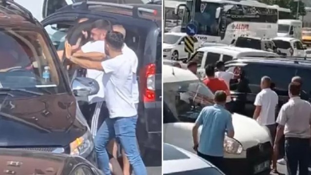 Metris Cezaevi önünde minibüs şoförü darbedildi