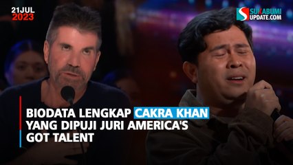 Biodata Lengkap Cakra Khan yang Dipuji Juri America's Got Talent