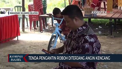Tenda Pengantin Roboh Diterjang Angin Kencang