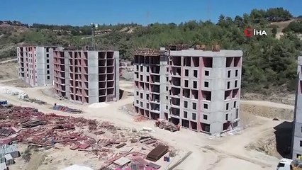Adana'da yapımı devam eden deprem konutlarına sona doğru