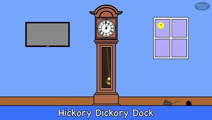 Hickory Dickory Dock | #shorts | NURSERY RHYME | Rainbow Rabbit