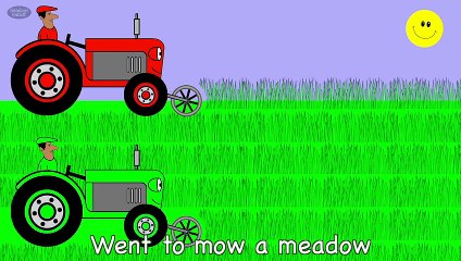 One Man Went To Mow | #shorts | NURSERY RHYME | Rainbow Rabbit