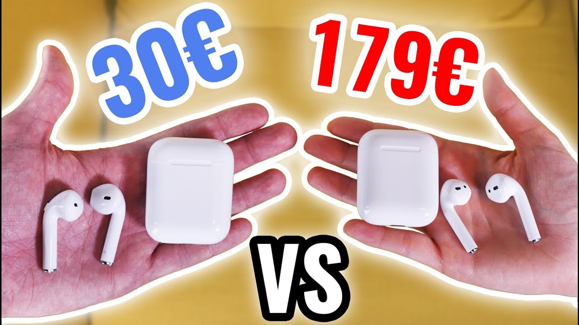 Faux Airpods 30€ VS Airpods 179€ ! (Fake Parfait) - Vidéo Dailymotion