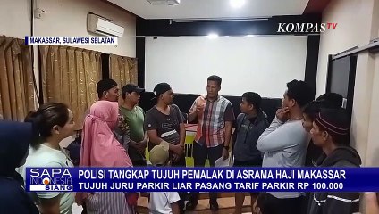 Polisi Tangkap 7 Juru Parkir Liar yang Palak Penjemput Jemaah Haji di Makassar