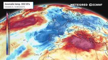 Le anomalie di temperature sull'Europa: ancora caldo intenso nel sud Italia