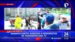 Toma de Lima: sereno sufrió robo de su cámara durante agresiones de manifestantes