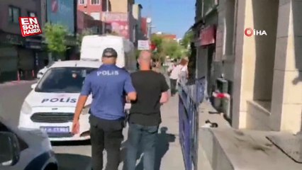 Kağıthane’de kadına dehşeti yaşatan maganda kamerada