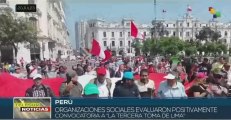 Organizaciones sociales peruanas evalúan inicio de Tercera Toma de Lima