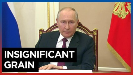 Russian President Vladimir Putin says grain deal has 'lost all meaning'