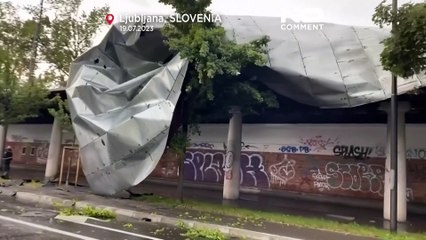 طوفان و گرمای شدید در اروپا؛ تصاویری از اسلوونی، کرواسی و صربستان