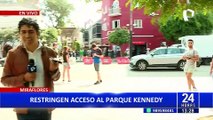 ‘Toma de Lima: restringen el ingreso a Parque Kennedy de Miraflores