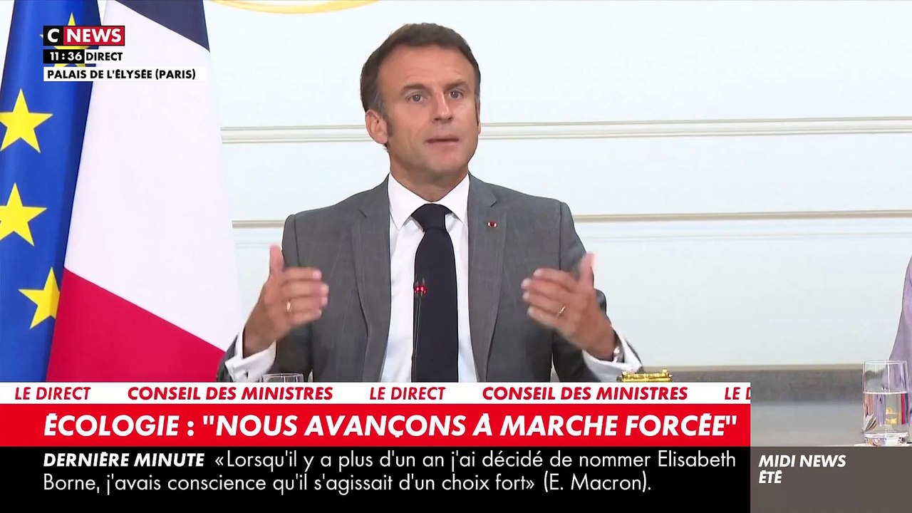 Remaniement - Emmanuel Macron affirme que le maintien d'Elisabeth Borne à Matignon est "un choix fort" - Le président appelle "à l'autorité et au respect" après les émeutes