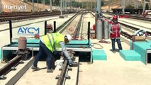 Bakan Uraloğlu, Gebze OSB - Darıca Sahil Metro Hattı'nın ilk ray kaynağını yaptı