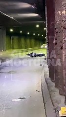 #Preliminar Un joven motociclista derrapó y se impactó contra un vehículo, bajo el paso a desnivel de la avenida López Mateos, a la altura de la Minerva #GuardiaNocturna