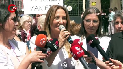 Kadınlar EPDK’nin önünde Erdoğan’a ateş püskürdü! “Saray’da ejder meyveli smoothie…”