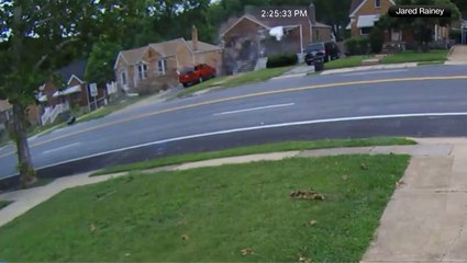 Car flies through air, directly into child’s bedroom in horror crash