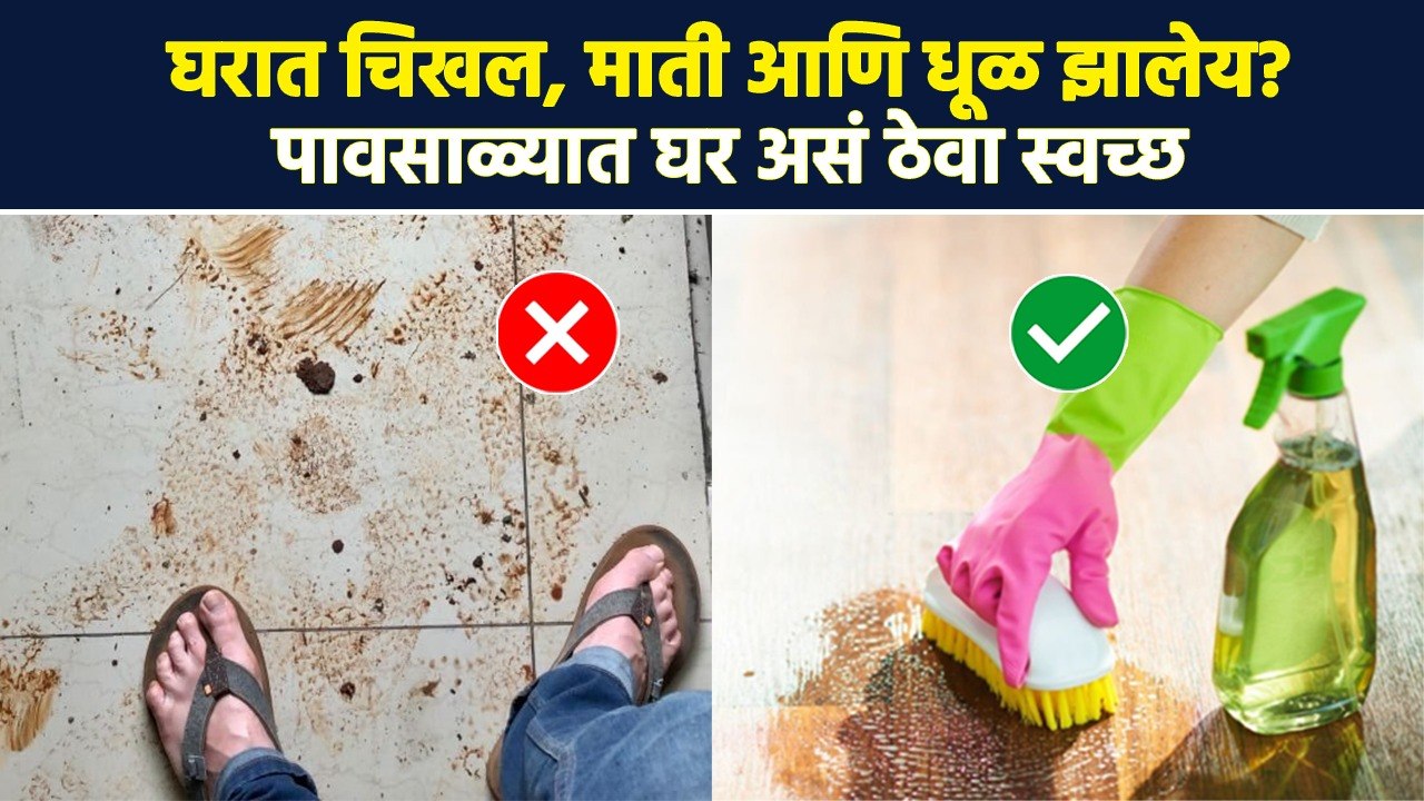 पावसाळ्यात घर असं ठेवा स्वच्छ How to keep home clean in monsoon