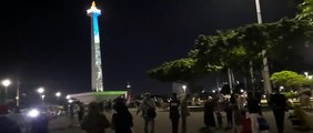 monas jakarta 2023 monumen nasional jakarta wisata lebaran di malam hari