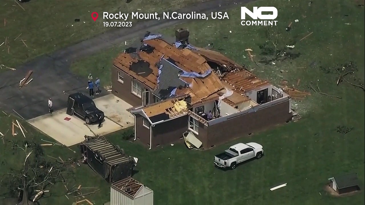 Auch Pharma-Riese Pfizer betroffen: Tornado verwüstet Kleinstadt in North Carolina