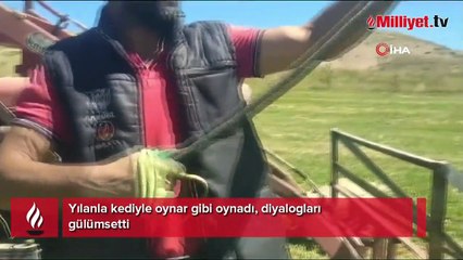 Yılanla kediyle oynar gibi oynadı, diyalogları gülümsetti