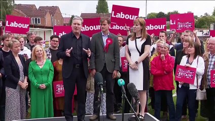 Keir Starmer celebrates Labour victory in Selby and Ainsty by-election