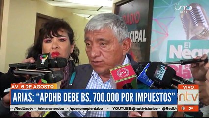 Arias anuncia el embargo del inmueble de la APDHB