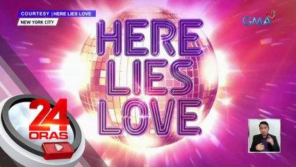 All Filipino cast, bibida sa disco-inspired broadway musical na "Here Lies Love" | 24 Oras