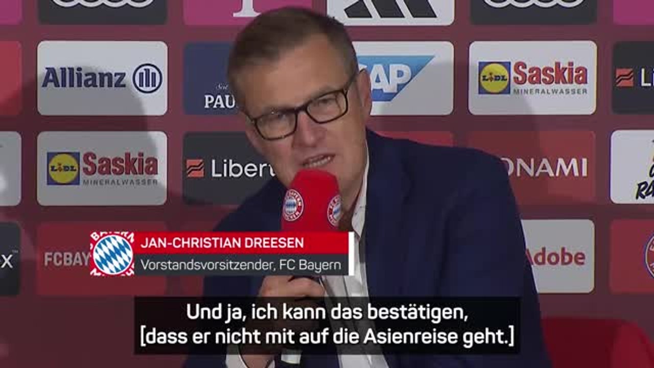 Dreesen bestätigt: Müller fehlt auf Asien-Tour