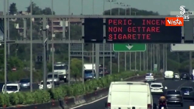 La strada non ? un posacenere , la campagna di Anas contro gli incendi