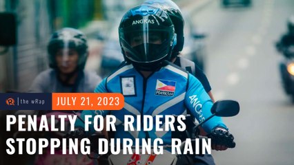 MMDA to penalize motorcycle riders stopping in underpasses, footbridges during heavy rain
