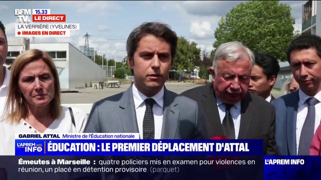 Émeutes: Il y a une dizaine d'établissements scolaires qui sont quasi intégralement détruits , déclare Gabriel Attal