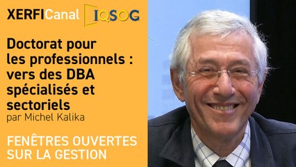 Doctorat pour les professionnels : vers des DBA spécialisés et sectoriels [Michel Kalika]
