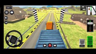 Heavy Cargo Delivery Truck Driver Simulator 3D Trailer  Semi Transporter Parking - Android GamePlay