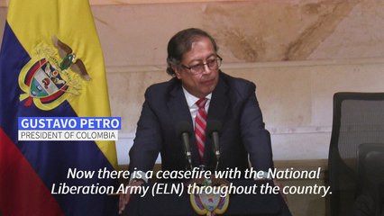 Colombia's President Gustavo Petro defends negotiations with ELN before Congress