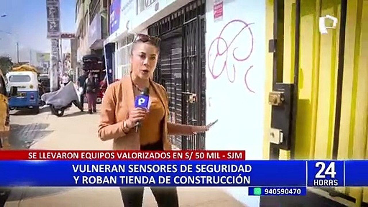 SJM: delincuentes hacen forado y roban 120 mil soles de tienda
