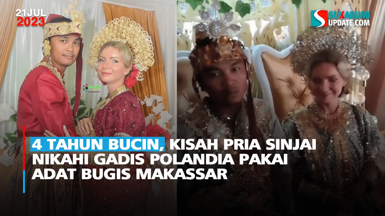4 Tahun Bucin, Kisah Pria Sinjai Nikahi Gadis Polandia Pakai Adat Bugis Makassar