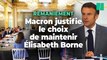 Remaniement : Macron justifie le choix d’Élisabeth Borne, « pas simplement symbolique »