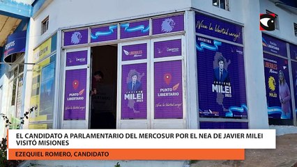 El candidato a Parlamentario del Mercosur por el NEA de Javier Milei visitó Misiones