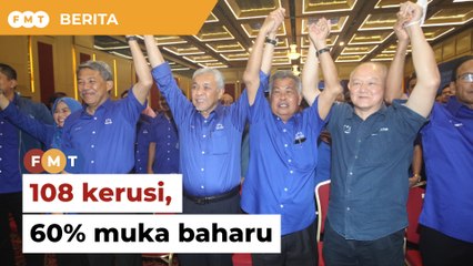 PRN: BN bertanding 108 kerusi, lebih 60% calon muka baharu
