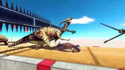 Run on the Saw Traps Track - Animal Revolt Battle Simulator (2)