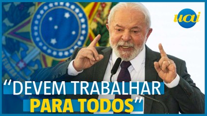 Lula afirma que policiais 'não podem ter partido'