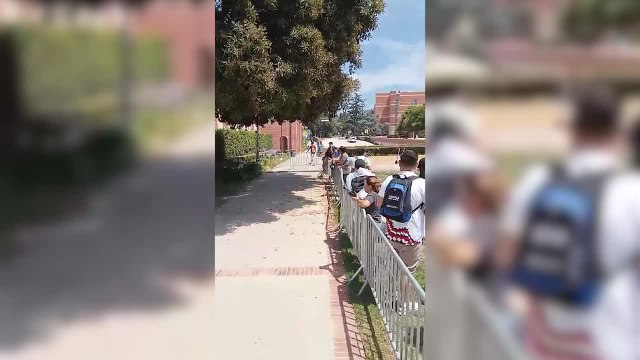 Lamentables insultos a un fan del Barça con la camiseta de Messi en el entreno del Madrid en Los Ángeles