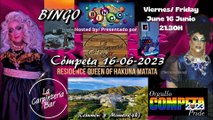 Bingo en Carpinteria Bar. Cómpeta 16 de junio de 2023.(4k) (Orgullo Cómpeta Pride)