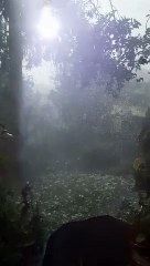 La violenta grandinata a Gerenzano