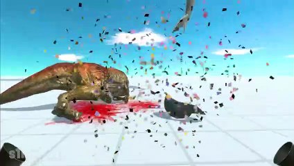 Touch Food of Baby T-Rex - Animal Revolt Battle Simulator