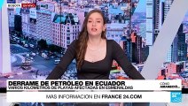 Informe desde Quito: Derrame de petróleo en Ecuador afectó varios kilómetros de playas en Esmeraldas